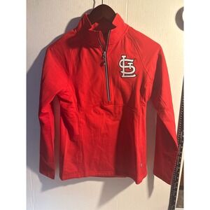 Cutter & Buck St Louis Cardinals Womens XS Red Half Zip Pullover NWT MLB